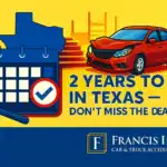 Two Year Statute of limitations for a car accident in Texas