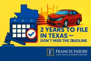Two Year Statute of limitations for a car accident in Texas