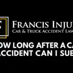 How Long After a Car Accident Can I Sue?