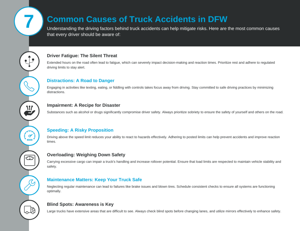 Common Causes of Truck Accidents in DFW