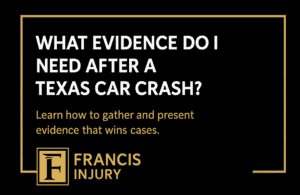 car accident evidence