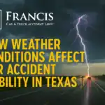 How Weather Conditions Affect Car Accident Liability in Texas