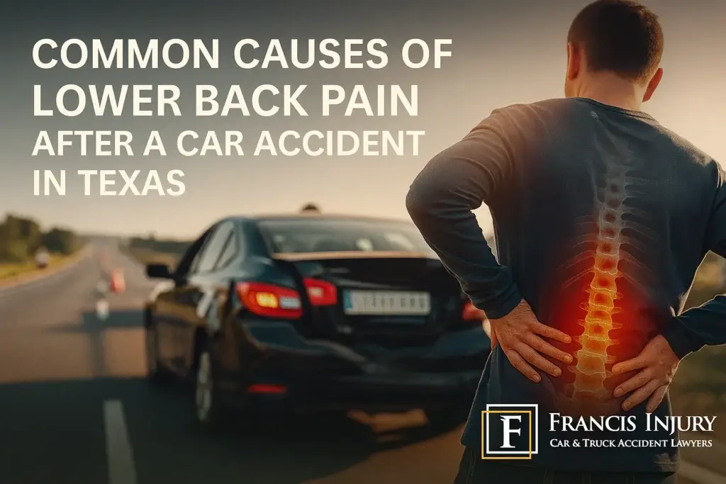 Common Causes of Lower Back Pain After a Car Accident in Texas