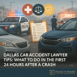 Dallas Car Accident Lawyer Tips: What to Do in the First 24 Hours After a Crash
