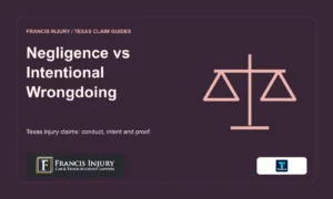 Negligence vs Intentional Wrongdoing in Texas