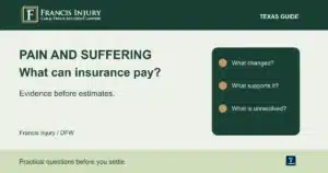 Do insurance companies pay for pain and suffering? Texas coverage and documentation guide