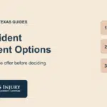 Car accident settlement options in Texas: four paths